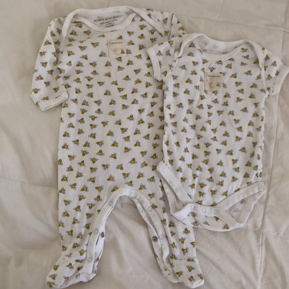 Burts bees sleep and Play & onesies 0-3M